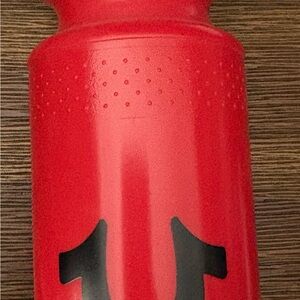 Red True Religion Plastic Water Bottle